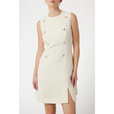 GUESS Marciano By  Leila Dress Eggshell Ecru Size: 42 | Mini Dresses Outlet | Dames | Wit