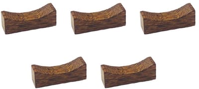 Eetstokjes Houder Set - 5 Stuks - Chopstick Holder - Hout - Sushi Servies - Sushi Stokjes Houder - Eetstokjes Leggers - Tafelen & Eten - Geschikt voor het bewaren van eetstokjes, lepels, messen en vorken - 4.2*1.5cm - Bruin