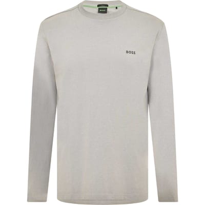 Boss Heren Klassiek Logo Regular T-Shirt (Grijs)