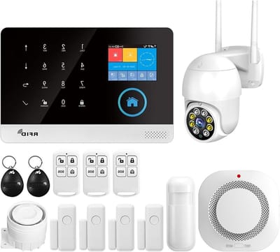 Home Beveiliging Systemen Tuya Smart Wifi Home Security Alarmsysteem Draadloos GSM Alarmsysteem Paneel Smart Life App Controle Werk(K...)