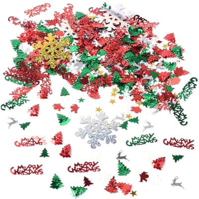 50g Kerst Tafel Confetti Pentagram Kerstman Vrolijk Kerstfeest Letters Den DIY Accessoires