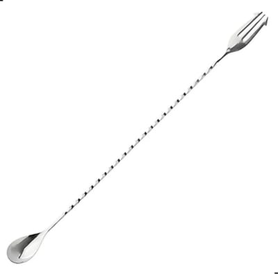 Luxe Zilveren Barlepel voor Cocktails - Cocktail Lepel - Barspoon - Bwa Commerce