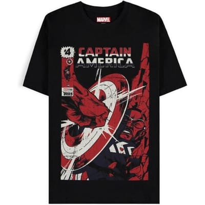 Captain America - Disney T-shirt - Brave New World - Retro - S tot XL - voor Mannen - zwart
