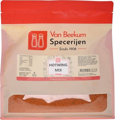 Van Beekum Specerijen - Hotwing Mix - 1 KG (hersluitbare stazak)
