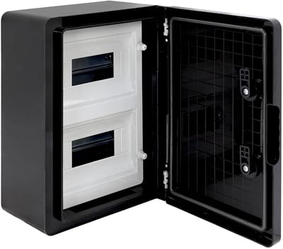 Verdeel kast buiten - Stroomkast tuin - Elektrische installaties - IP65 waterdicht - 300 x 400 x 170 mm - Grijs