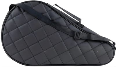 KAD® Padeltas - Padel Tas met Racketvak - Compact Design - Zwart - 52cm x 28cm x 3cm