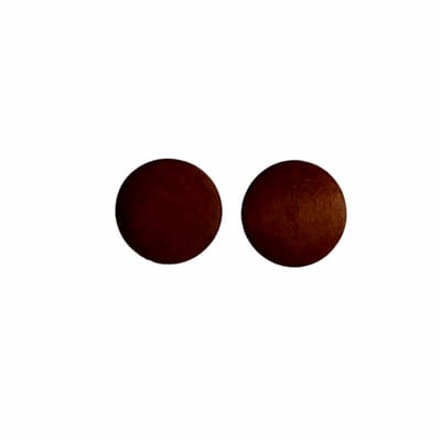 Oorbellen -Donker Bruin 2 cm hout