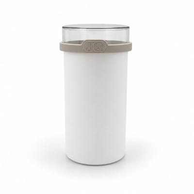 JQ Liv Beschuit Bewaardoos Wit / Beige - 100% luchtdicht - Beschuitdoos - Rijstwafelbus - Pastabus - Beschuitbus