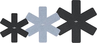 Pannenbeschermers Set - Pan Bescherming - Krasvrije Pannen - Op Maat Te Snijden - 3 Maten - Grijs