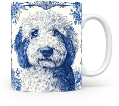 Mok Komondor Beker voor koffie of tas voor thee, cadeau voor dierenliefhebbers, moeder, vader, collega, vriend, vriendin, kantoor, opa, oma, hond, kerst, sinterklaas, verjaardag