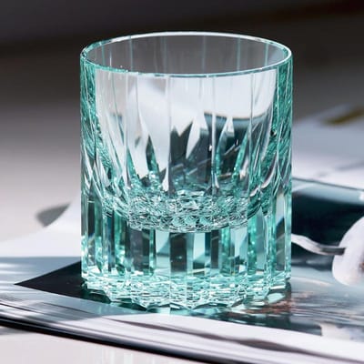 Verre à Whisky Épais Brillant Magnifique en Cristal K9 8oz 1 Pièce Avec Boîte Cadeau Transparent Vert Bleu 201-300ml vert menthe