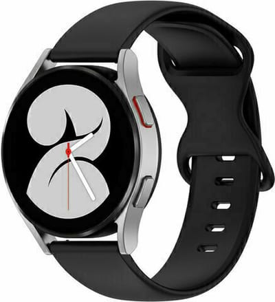 By Qubix - 22mm - Solid color sportband - Zwart - geschikt voor Huawei Watch 3 / 4 / 5 (pro) - 46mm & geschikt voor Huawei Watch GT / GT 2 / GT 3 (pro) / GT 4 (pro) / GT 5 (pro) / GT 6 (pro) 46mm / Ultimate / Ultimate 2