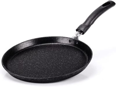 Pannenkoekenpan - Crêpe pan - Lekker koken - Artech Stone coating - 25 cm - Zwart