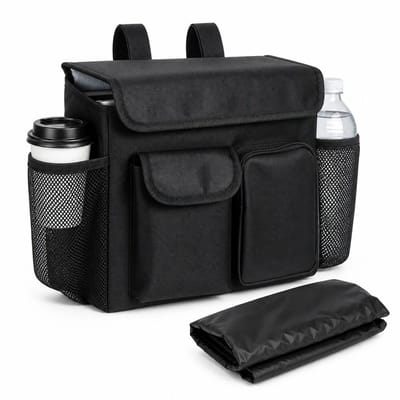 VHV - Draagtas - Grote nylon schoudertas - lichte tas met kleurblokken - Voor werk, winkelen en reizen