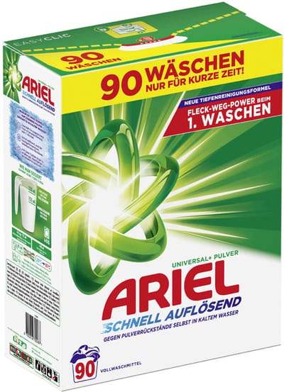 ARIEL wasmiddel universeel poeder, 4,95 kg - 90 wasbeurten