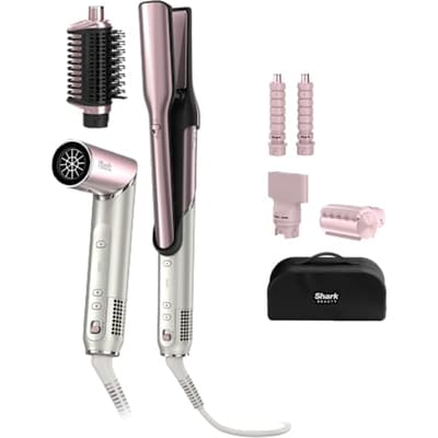 Shark Glam Multistyler - 5-in-1 - voor glad steil, golvend & krullend haar in Roze | HD6051SEUPK | van SharkNinja