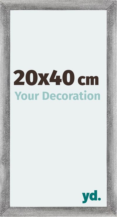Your Decoration - Fotolijst 20x40 cm - MDF - Grijs Geveegd - Mura