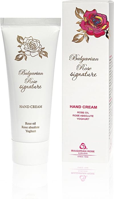 Hand cream Signature | 75 ml | Intensief hydraterende handcrème van ongeëvenaarde kwaliteit met 100% natuurlijke Bulgaarse rozenolie en rozenwater