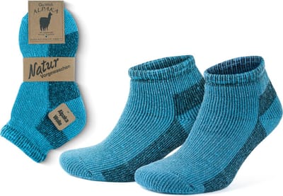 GoWith-2 paar-Alpacawol Wandelsokken voor Dames en Heren-Gevoerde Warme Thermische Merino Mix Kampeer Sokken-Maat 35-38
