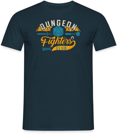 Dungeons And Dragons Dungeon Fighter Club T-Shirt Heren