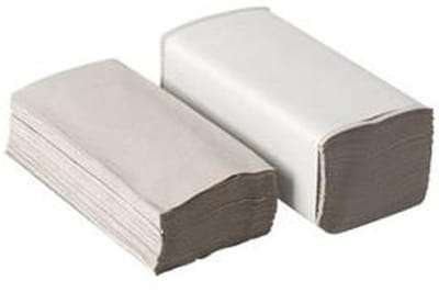 Handdoekpapier Z-vouw 5000st 1-laags 25x23cm 20x250 vel recycled naturel (6151805424455)