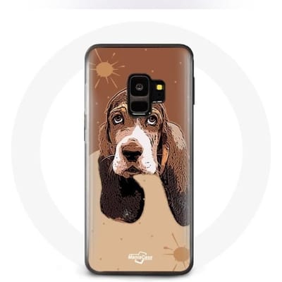 Case voor Samsung Galaxy S9 Basset Hound Dog-gezicht