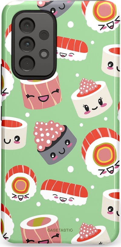 Casetastic Hoesje Geschikt voor Samsung A53 - Stijlvolle Beschermende Duo-layer Case - Sushi wonders