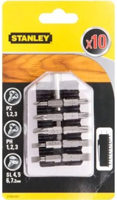 Stanley STA61481-XJ - Schroefbitset - Magnetische Houder - 25 mm - 10 Stuks
