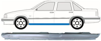 Volledige dorpel voor Volvo 850 1991-1997 / Links