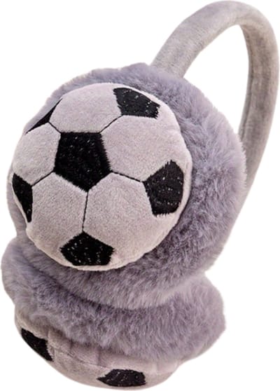 Nivard Voetbal Oorverwarmers - Winter Earmuffs - Oorwarmers - Ear Warmers - Dames & Heren - Volwassenen - Grijs