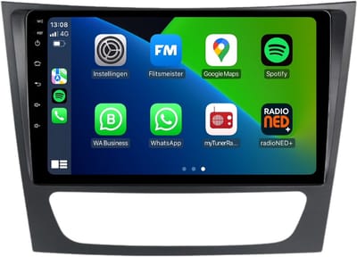 CarPlay autoradio geschikt voor Mercedes CLS | 2004 t/m 2008 | Android 13 | Draadloos Apple CarPlay & Android Auto | 2GB + 32GB | 8-Core processor | Davilon | 2025 model | 2004 2005 2006 2007 2008 | Bluetooth & Wifi