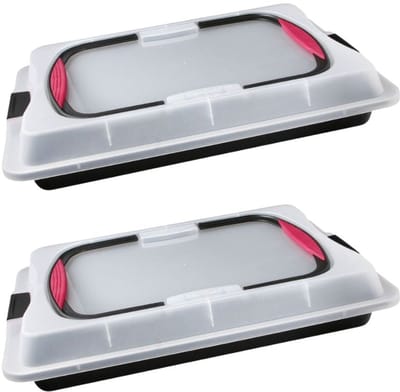 Set van 2 Kookplaten 42 x 29 cm met deksel Zenker Special To Go