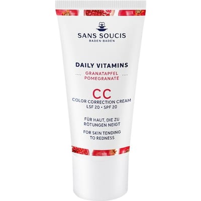 Sans Soucis Daily Vitamins CC Crème Granaatappel Roodheid BB- & CC-Cream Dames 30 ml