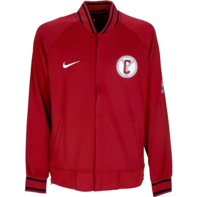 Heren lichtgewicht lichtgewicht sweatshirt Nba City Edition Dri-fit Showtime jack met volledige ritssluiting Chibul Team Crimson/team Crimson/wit