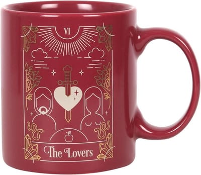 Something Different Mok/beker The Lovers Tarot Rood