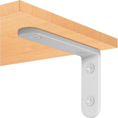 8 Stuks Plankbeugel - 4 Inch Witte Zware Drijvende Planksteunen voor Wandmontage