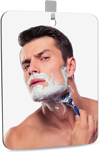 Douchespiegel voor scheren en make-up - Onbreekbaar acryl - Inclusief bevestigingshaak