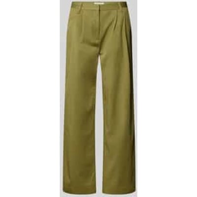 Stoffen broek met bandplooien, model 'UTILITY'