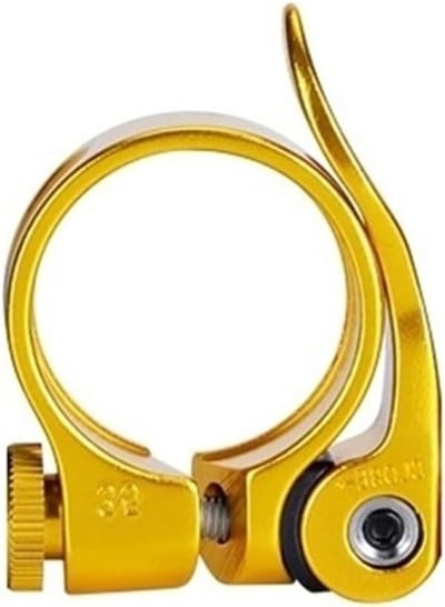Zadelklem Snelspanner - Zadelpen Klem - Fiets Zithoogte - Gereedschapsloos Verstelbaar - 318 mm - Zwart