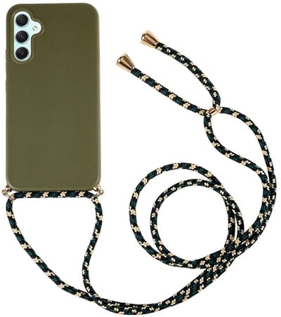 Coverup Hoesje - Geschikt voor Samsung Galaxy S26 Hoesje - Coverup TPU Back Cover met Koord - Biologisch Afbreekbaar - Army Green