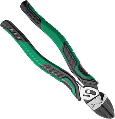 Draadkniptang - Ergonomische tang - Precisie knippen - Krachtbesparend mechanisme - 8.5 Inch - Zwart