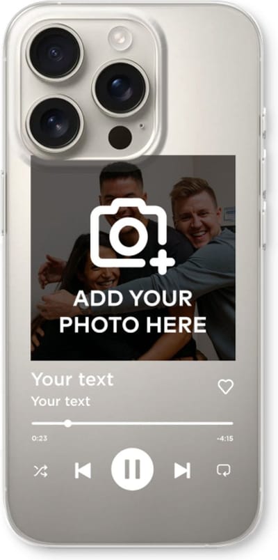 Gepersonaliseerd - Case Company® - Hoesje geschikt voor iPhone 16 Pro hoesje - Music Player - Soft Cover Telefoonhoesje - Bescherming aan alle Kanten en Schermrand