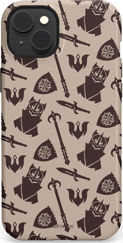 Casetastic Hoesje Geschikt voor Apple iPhone 15 Plus Magsafe - Stijlvolle Beschermende Duo-layer Case - Eeuwige paladin
