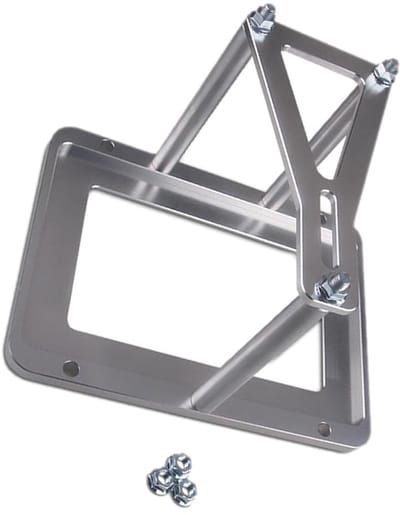 Universele Accubak - Accubakhouder Aluminium - Auto Accu Bevestigen - Massief Aluminium - 30 x 22 x 3 cm - Aluminiumkleur