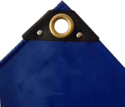 Afdekzeil, PVC zeil 650 g/m², 3x5m (15m²), waterdicht, blauw beschermzeil
