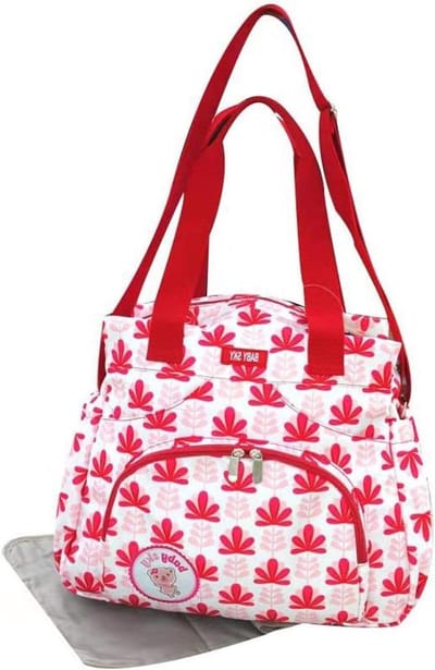 Luiertas Verzorgingstas - Babytas Draagtas - Baby Verzorgen - Waterafstotend Polyester - 40 x 35 x 18 cm - Rood
