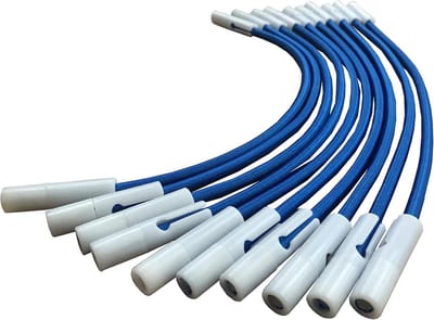 Verstelbare Spanrubbers Blauw - 30 Stuks Sterke Bungeekoorden