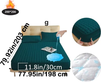 Nivard Waterdicht Hoeslaken - Beddengoed - Fitted Sheet - Bed - Groente 200x200