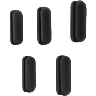 5 Pièces Poids pour Crayons 1oz Silicone Souple Antidérapant Aide à l'Écriture pour Enfants Adultes Motricité Fine black