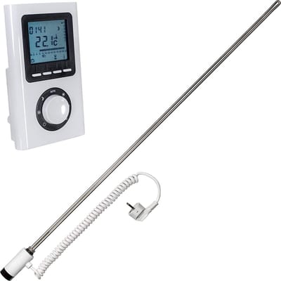Schulte elektrisch verwarmingselement – TYPE 5 – 800 WATT - voor Schulte designradiator als ruimteverwarmer – digitale remote afstandsbediening - art. 7054800